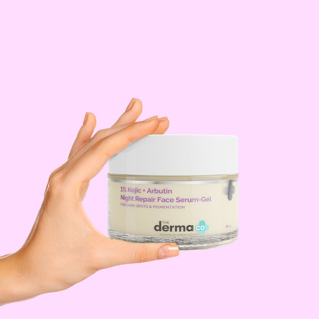 Derma Co 1% Kojic + Arbutin Night Repair Face Serum-Gel - 50g