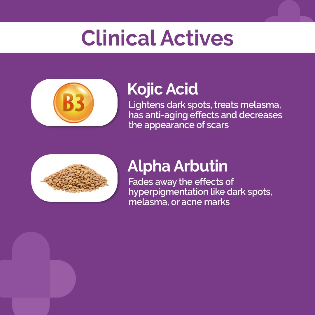Derma Co 1% Kojic + Arbutin Night Repair Face Serum-Gel - 50g
