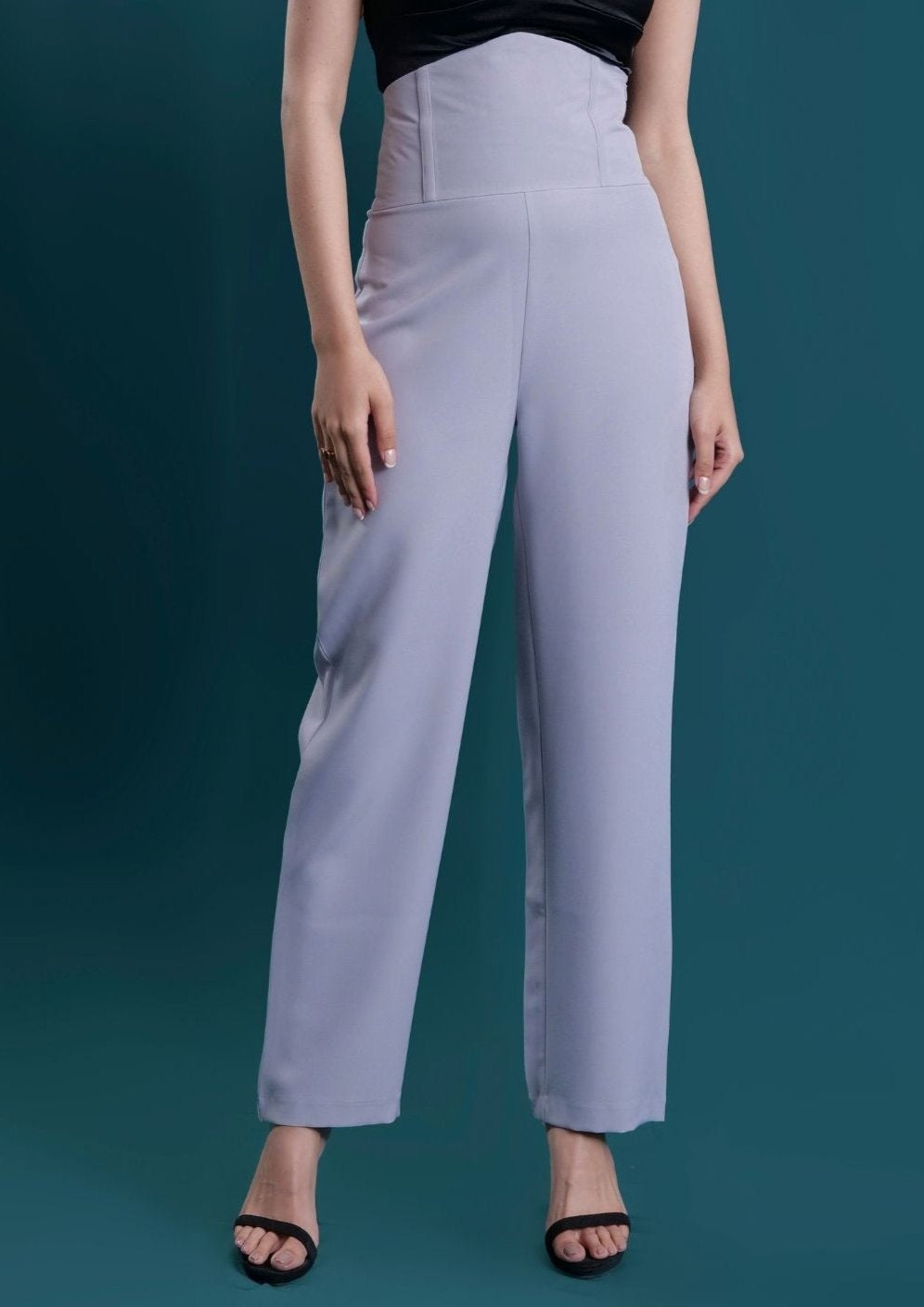 Studio OJS Grey Corset Trousers
