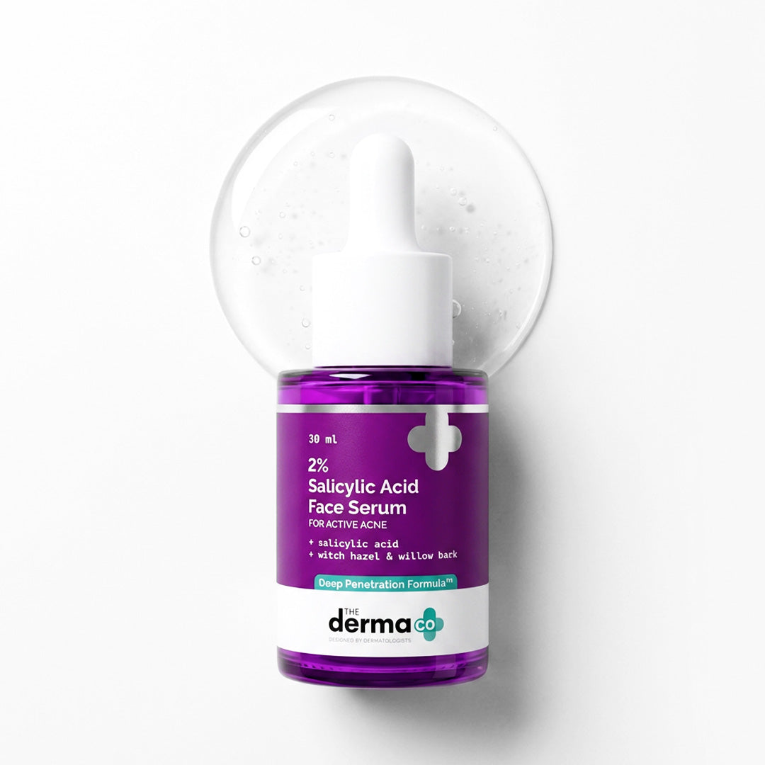 Derma Co 2% Salicylic Acid Face Serum for Active Acne - 30ml