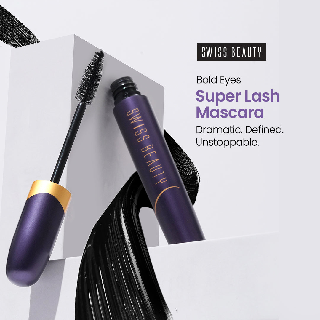 Swiss Beauty Bold Eyes Super Lash Mascara Waterproof - Black-01