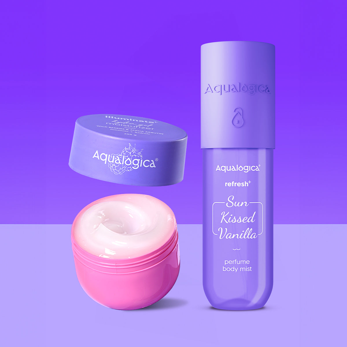 Aqualogica Vanilla Mist & Illuminate Moisturizer Duo