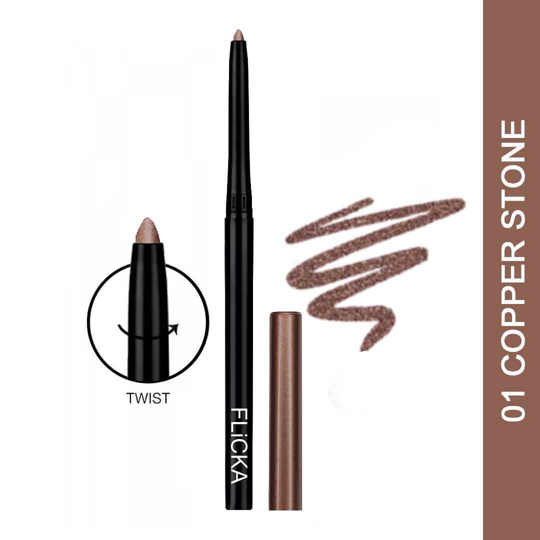 Flicka Cosmetics 01CopperStone - Wild & Kind Color Kajal