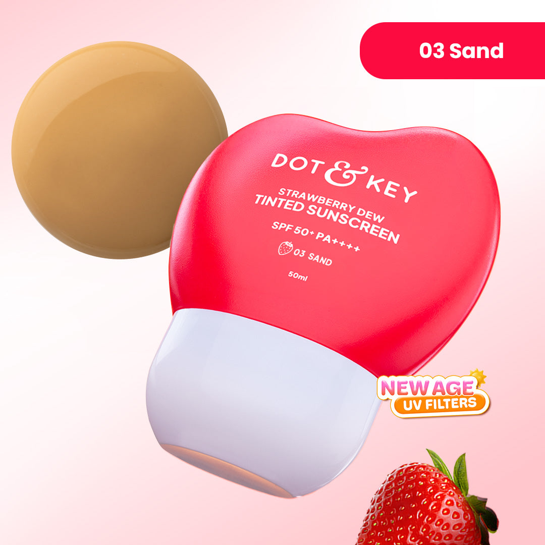 Dot & Key Strawberry Dew Tinted Sunscreen, In-Vivo Tested SPF 50+ PA++++
