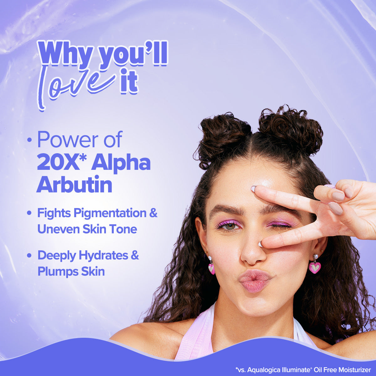 Aqualogica Illuminate+ 20X Alpha Arbutin Luminous Essence Serum - 50ml