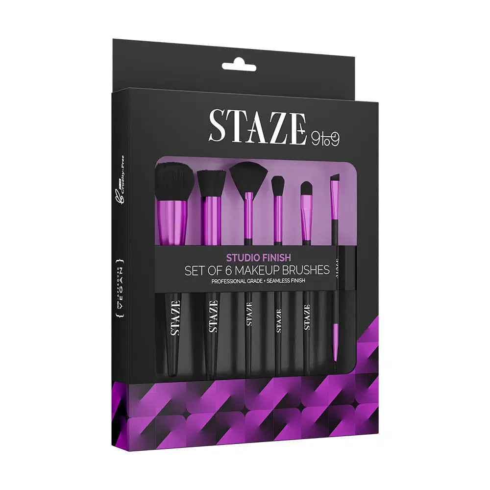 Staze Studio Finish Set of 6 Makeup Brushes