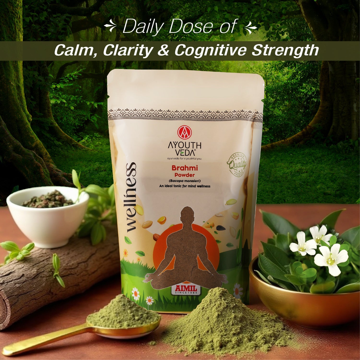 Ayouthveda Brahmi Powder (Bacopa Monnieri)