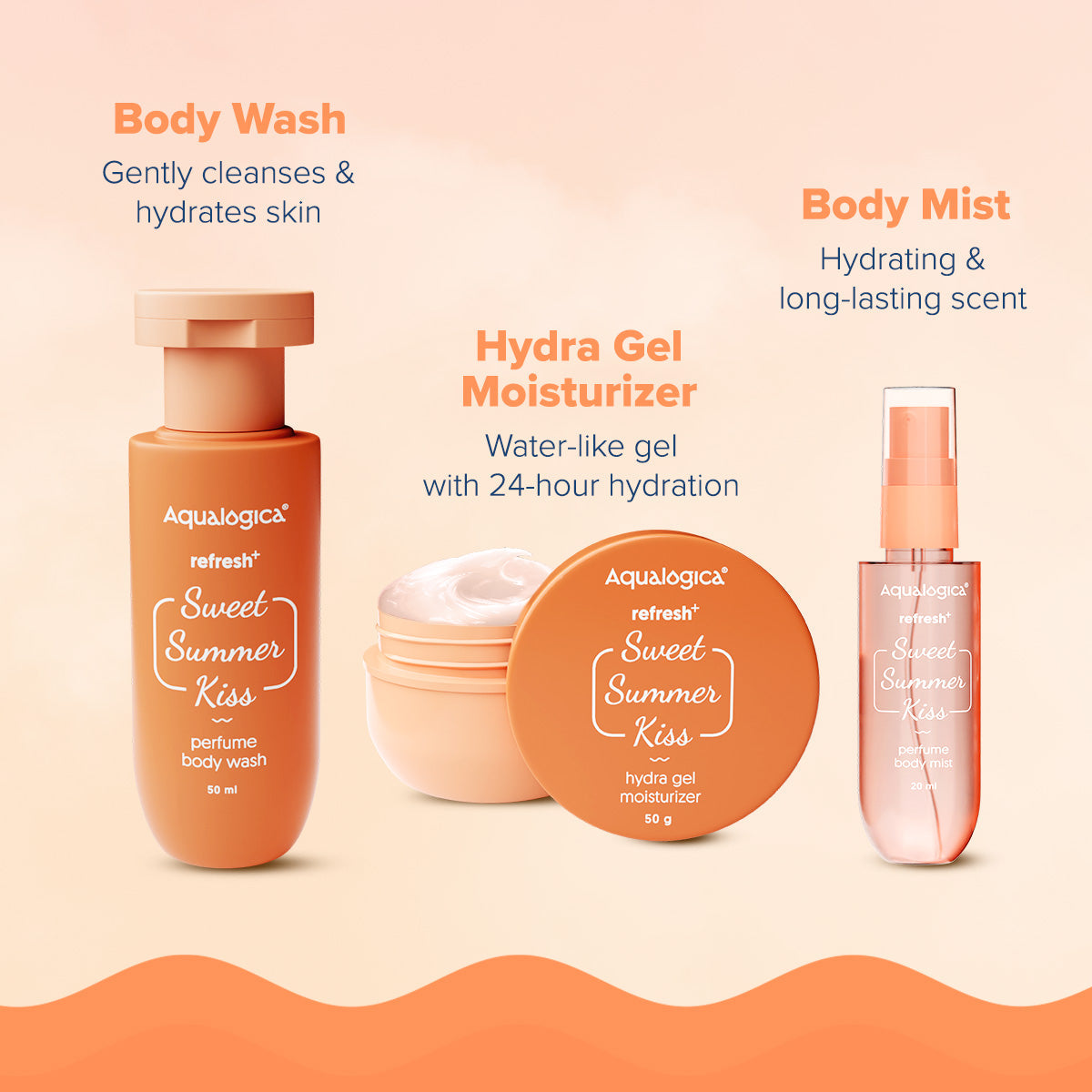 Aqualogica Refresh+ Body Care Set - Sweet Summer Kiss