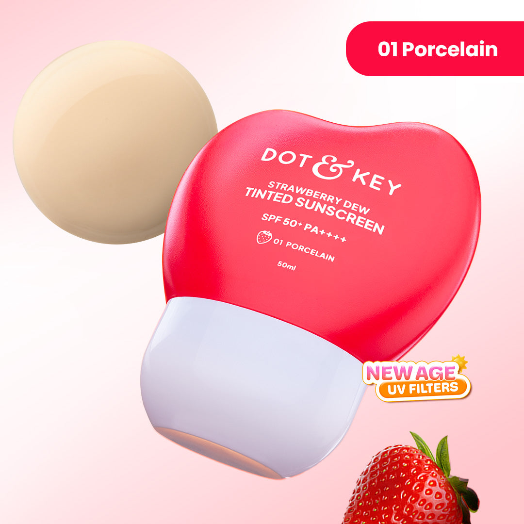 Dot & Key Strawberry Dew Tinted Sunscreen, In-Vivo Tested SPF 50+ PA++++