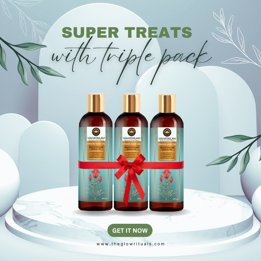 The glow rituals Mahatailam Hair Oil - Combo Of 3