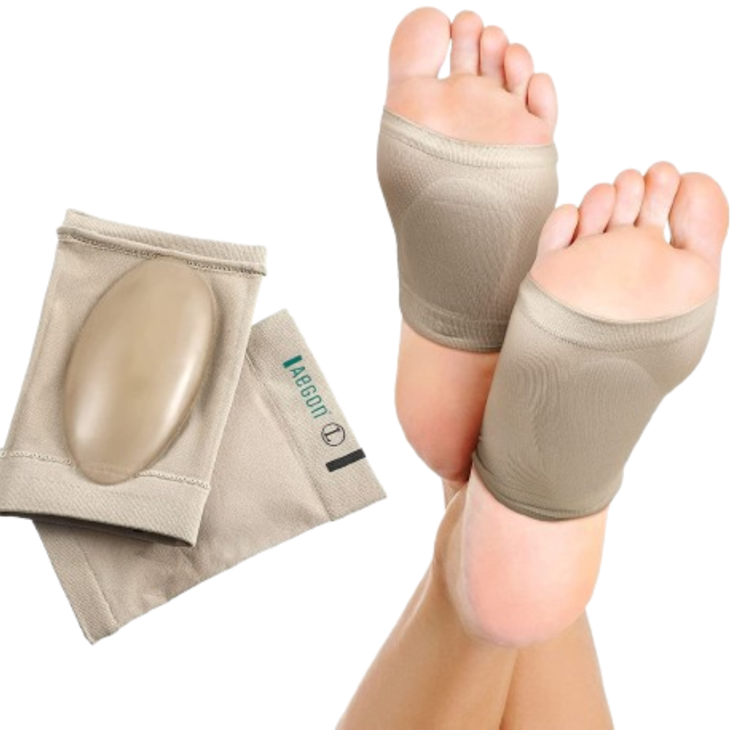 Aegon Flat Foot Arch Support - Beige