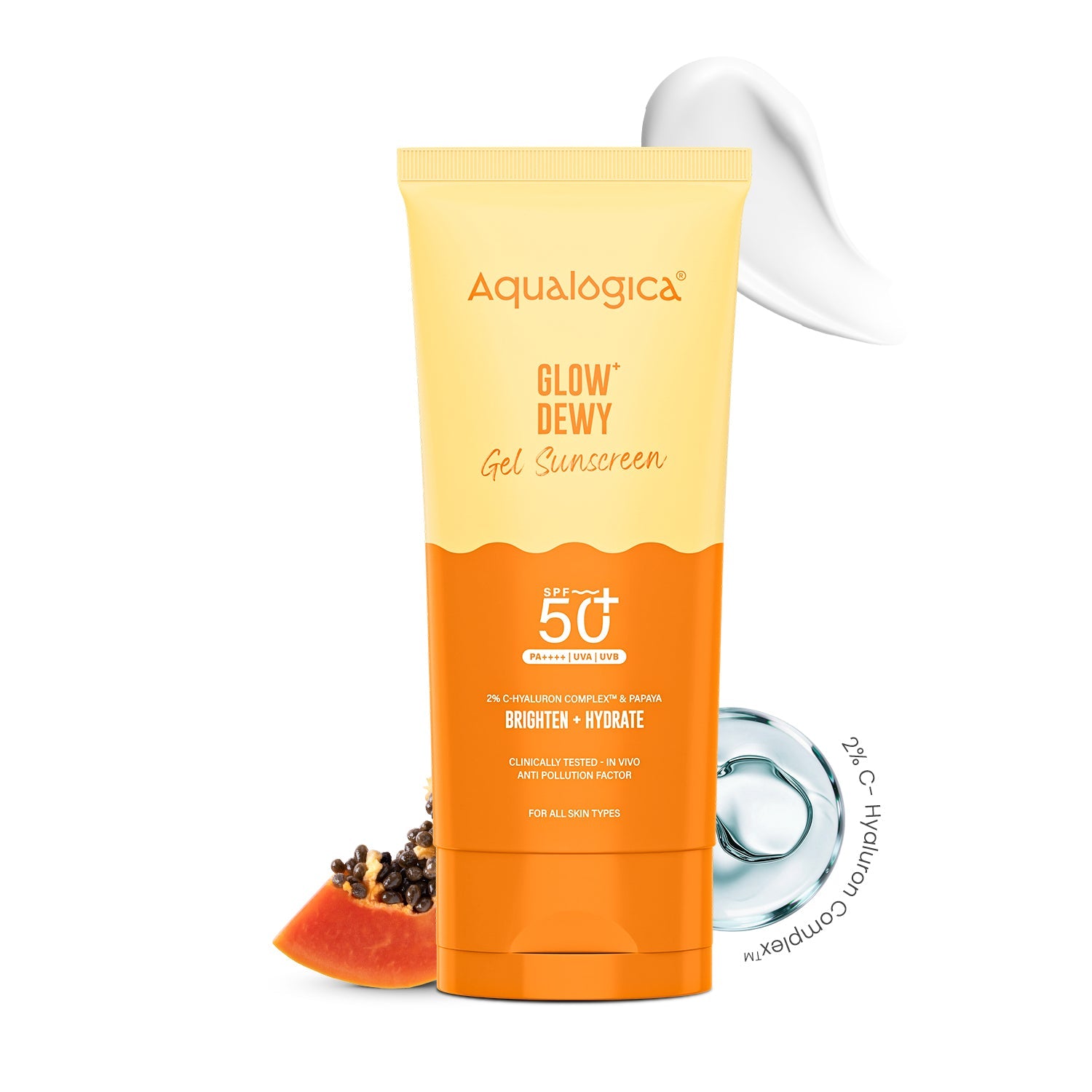 Aqualogica Glow+ Dewy Gel Sunscreen In-Vivo Tested Spf 50+ Pa++++