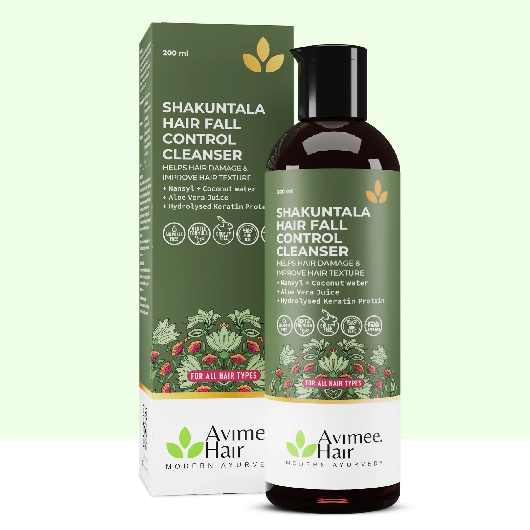 Avimee Herbal Shakuntala Hair Fall Control Hair Cleanser - 200ml