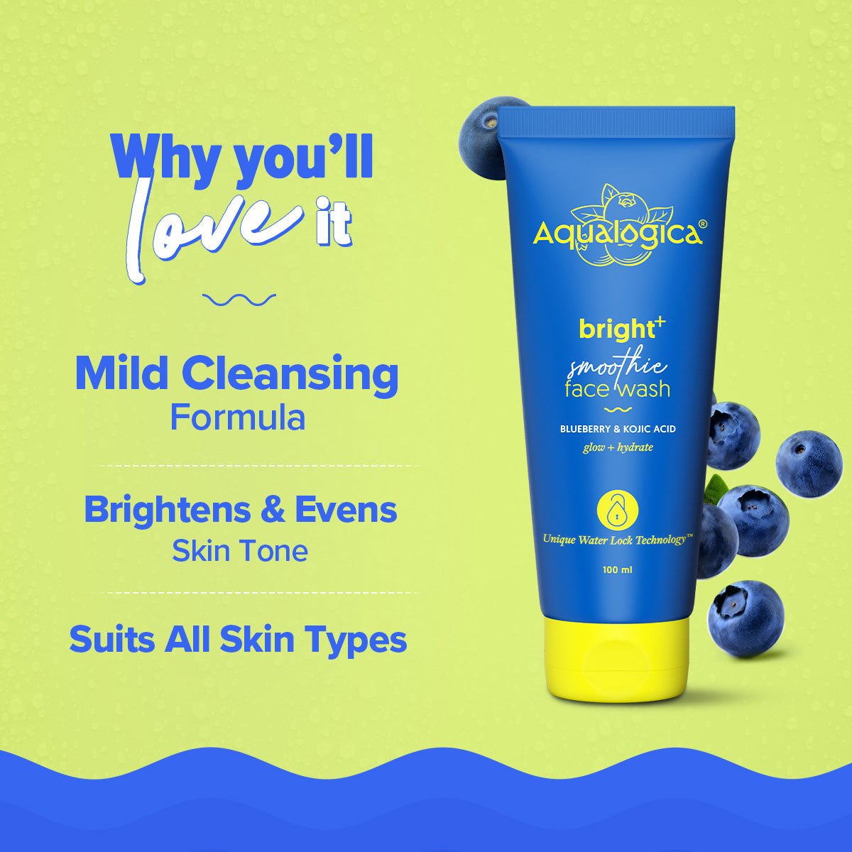 Aqualogica Bright+ Smoothie Face Wash - 100ml