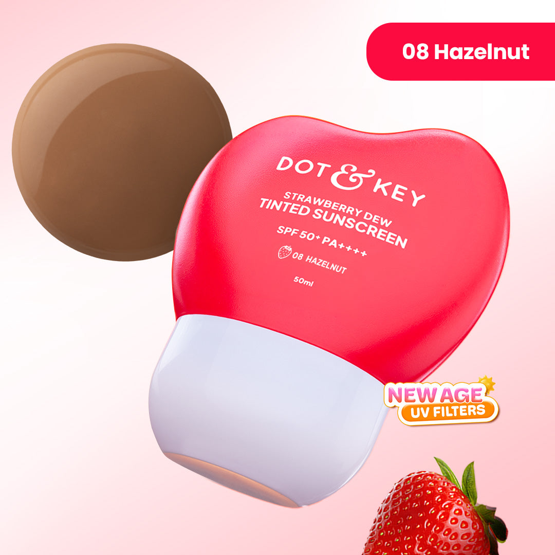 Dot & Key Strawberry Dew Tinted Sunscreen, In-Vivo Tested SPF 50+ PA++++