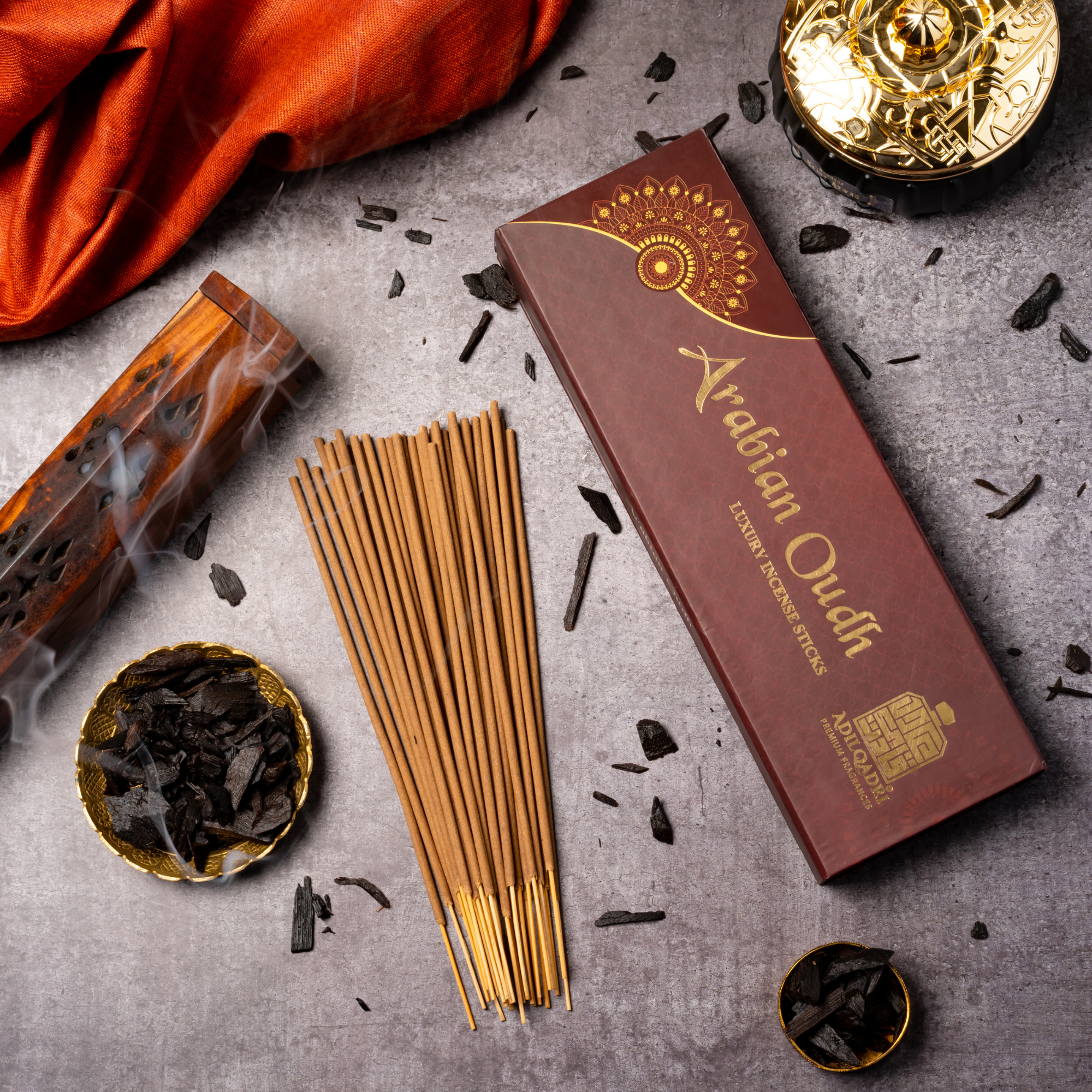 AdilQadri Arabian Oudh Premium Quality Agarbatti (100 gms)