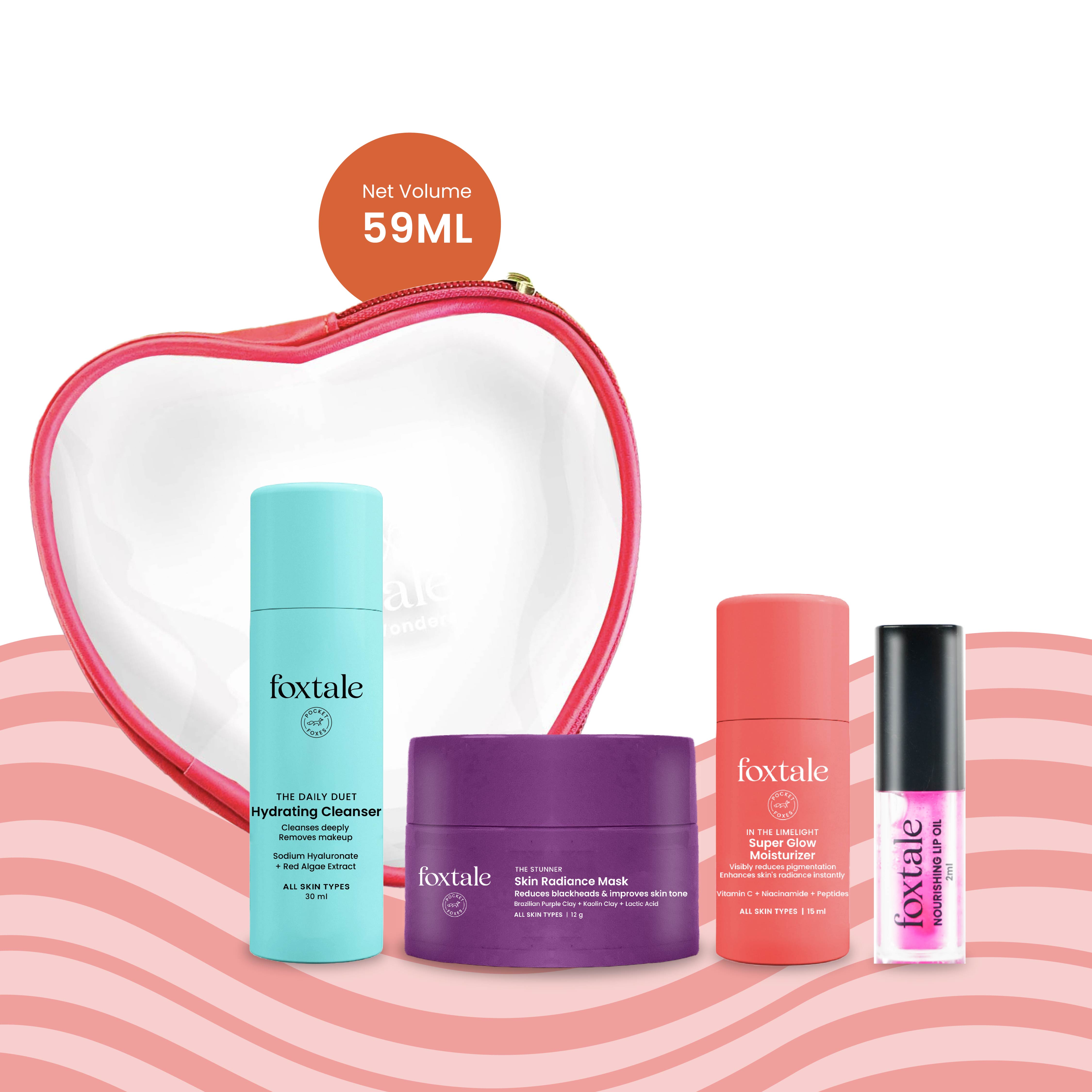 Foxtale Heart-Shaped Pouch Gift Kit