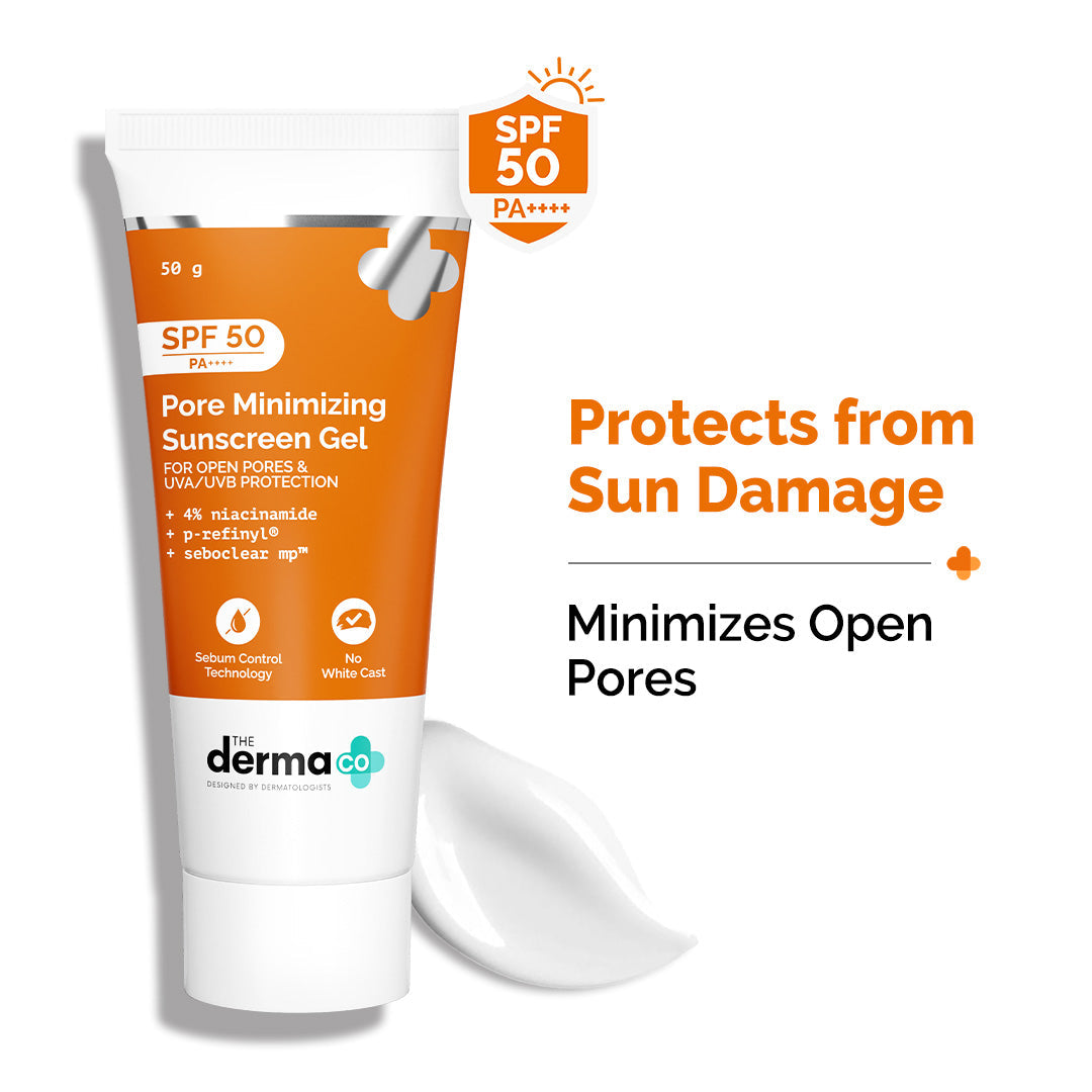 Derma Co Pore Minimizing Sunscreen Gel SPF 50 PA+++