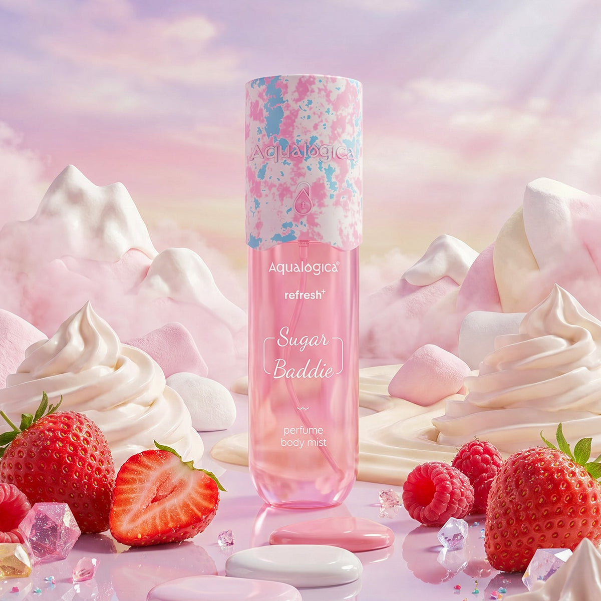 Aqualogica Refresh+ Sugar Baddie Perfume Body Mist - 150ml