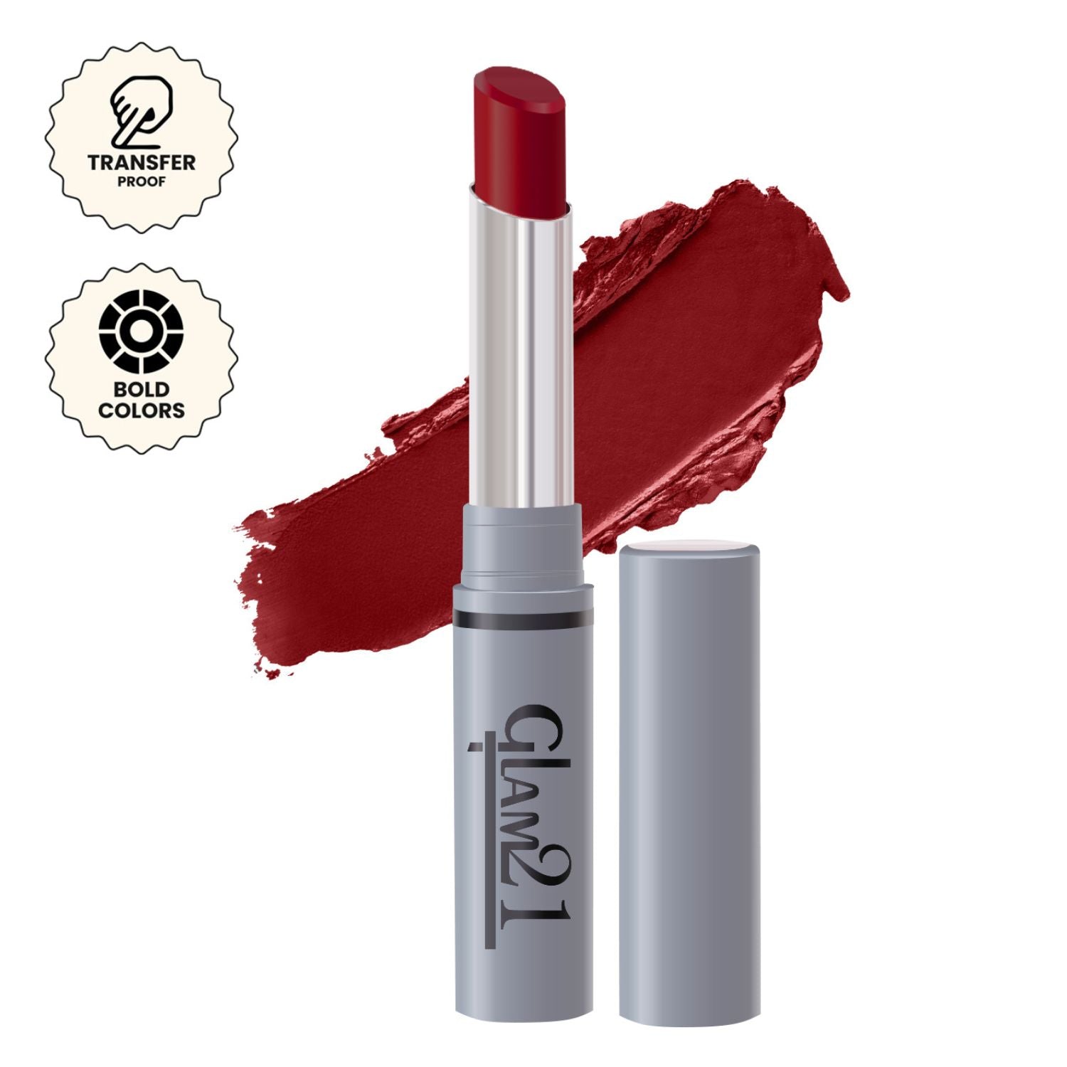 Glam21 Non Transfer Lipstick - Rockin Red-30