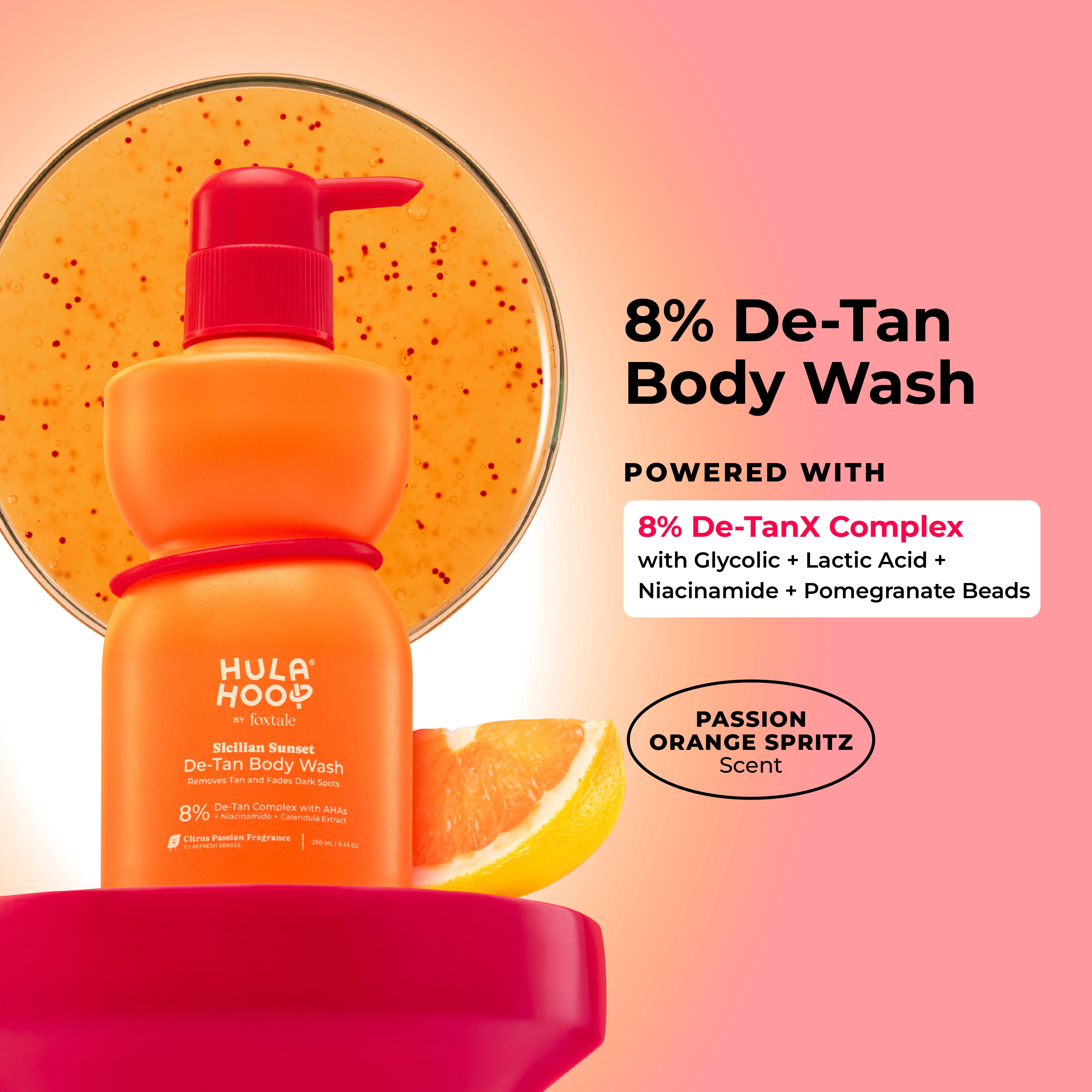 Foxtale Hula Hoop 8% De-Tan Body Wash