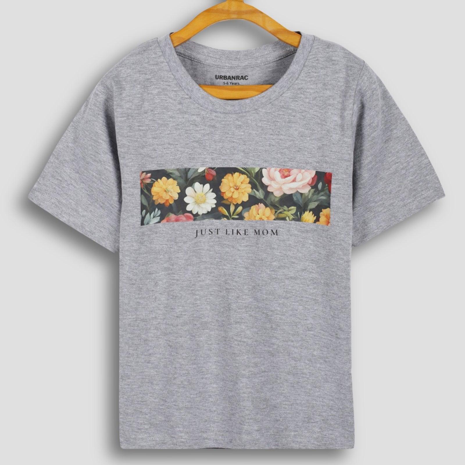 Urbanrac Floral Just Like Mom Print T-Shirt