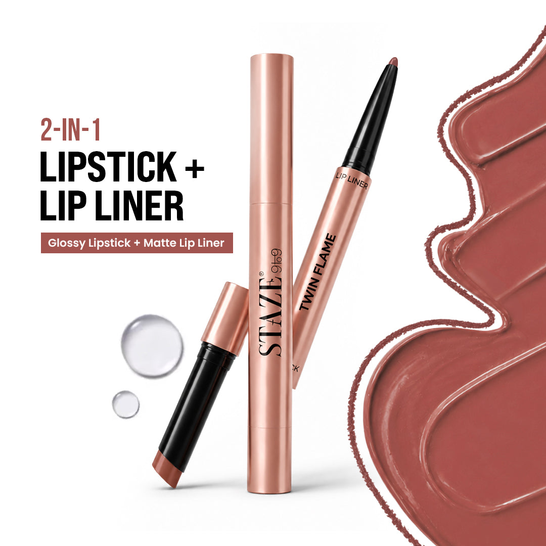 Staze Twin Flame 2in1 Lipstick + Lip Liner