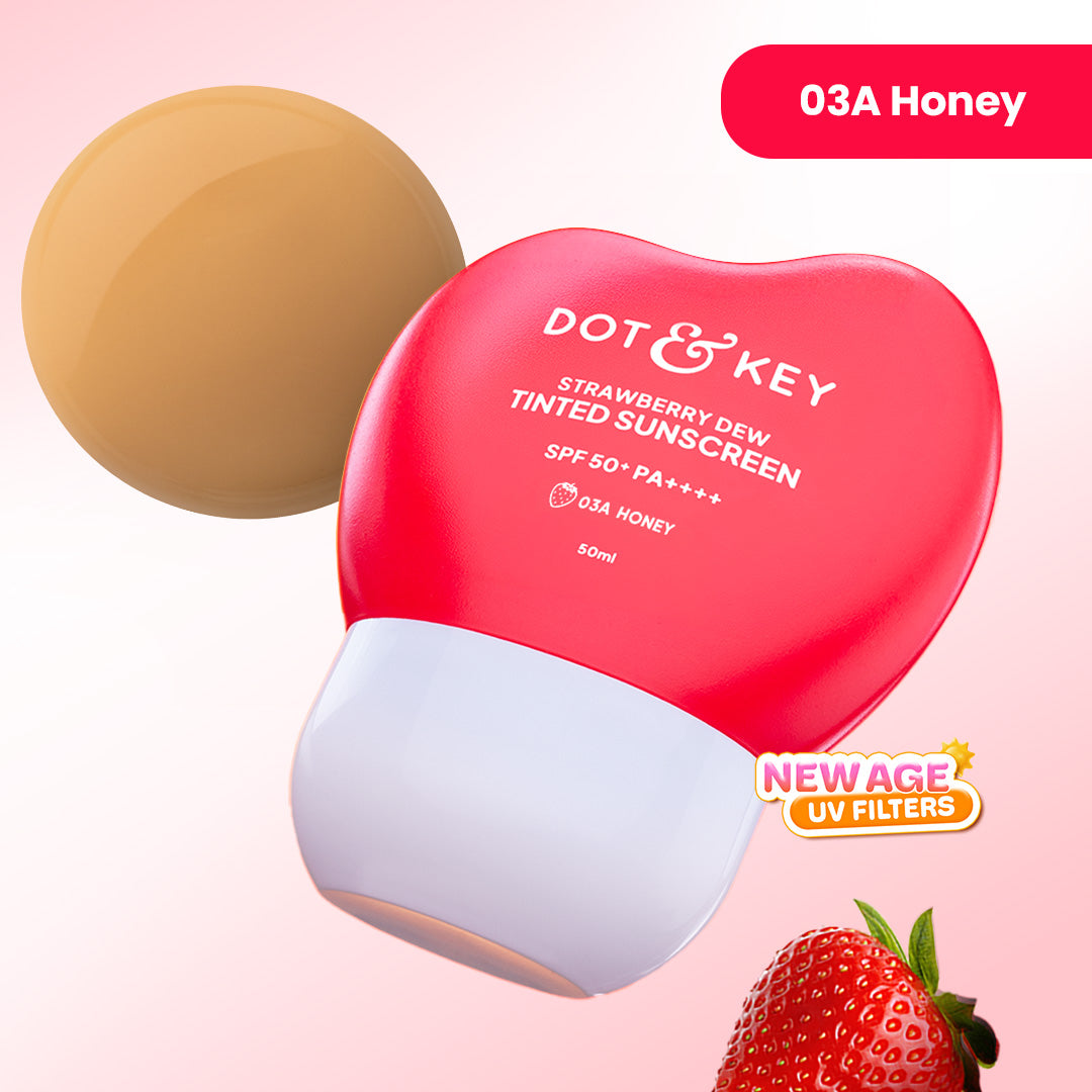 Dot & Key Strawberry Dew Tinted Sunscreen, In-Vivo Tested SPF 50+ PA++++