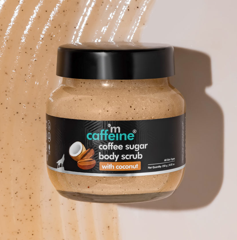 mCaffeine Coffee Sugar Body Scrub With Coconut