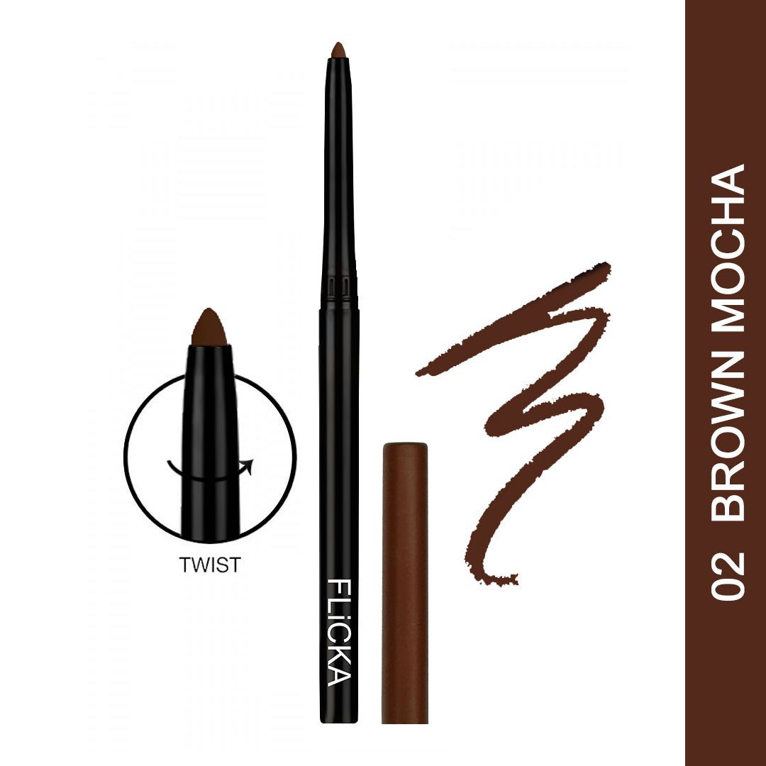 Flicka Cosmetics 02BrownMocha - Wild & Kind Color Kajal