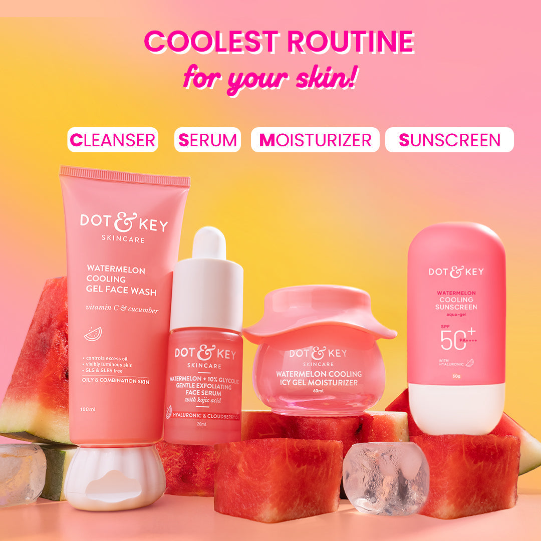 Dot & Key Watermelon Oil Free Skincare Routine Combo - 180ml