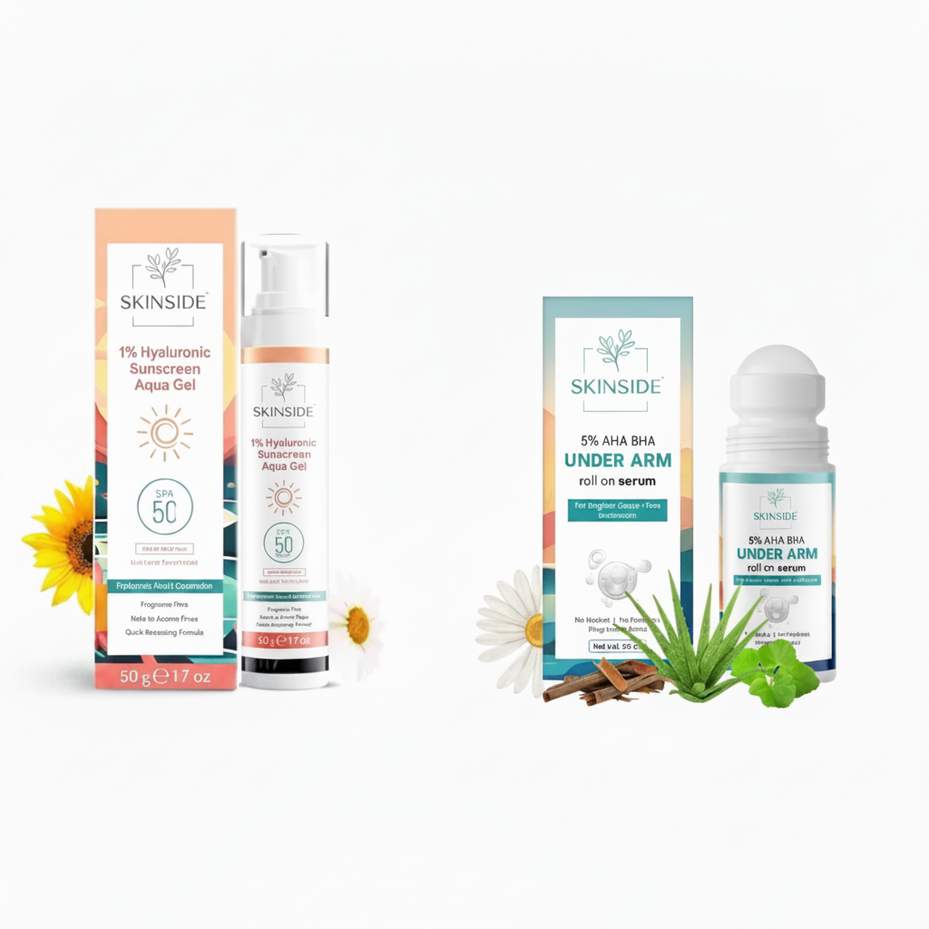 Skinside Sunscreen + Underarm Roll On Combo