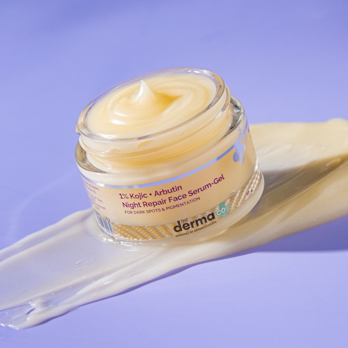 Derma Co 1% Kojic + Arbutin Night Repair Face Serum-Gel - 50g