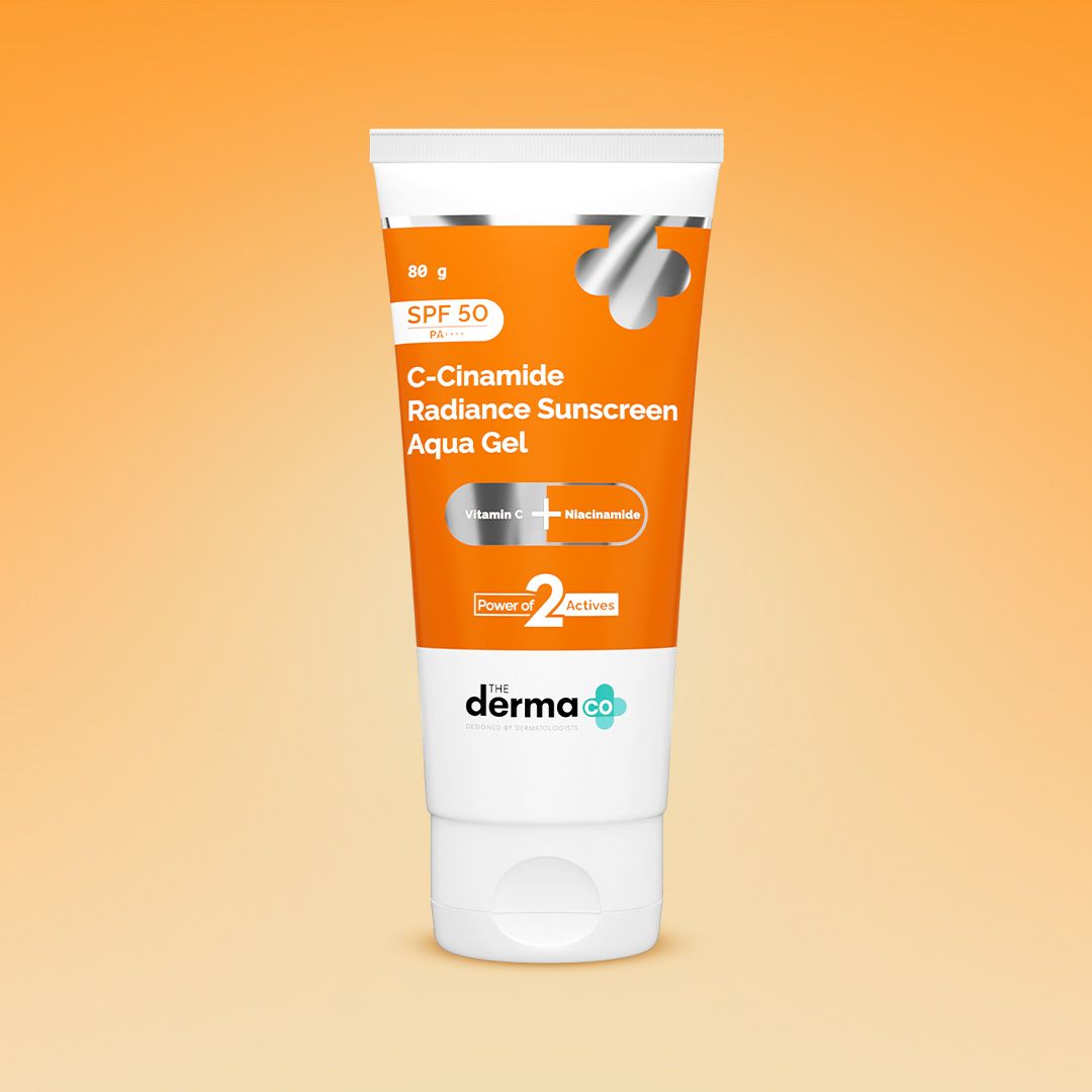 Derma Co C-Cinamide Radiance Sunscreen Aqua Gel SPF 50 PA++++