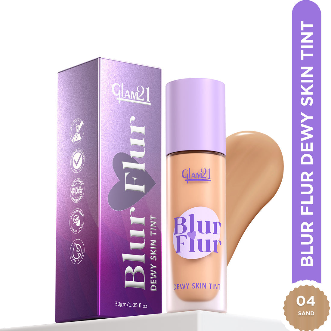 Glam21 Blur Flur Dewy Skin Tint - Sand