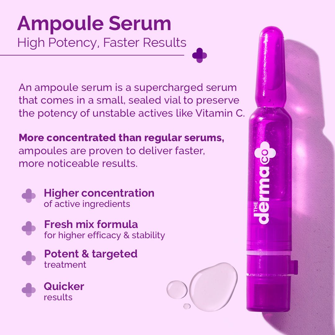 Derma Co 15% Vitamin C Intense Brightening Ampoule Kit - 14ml