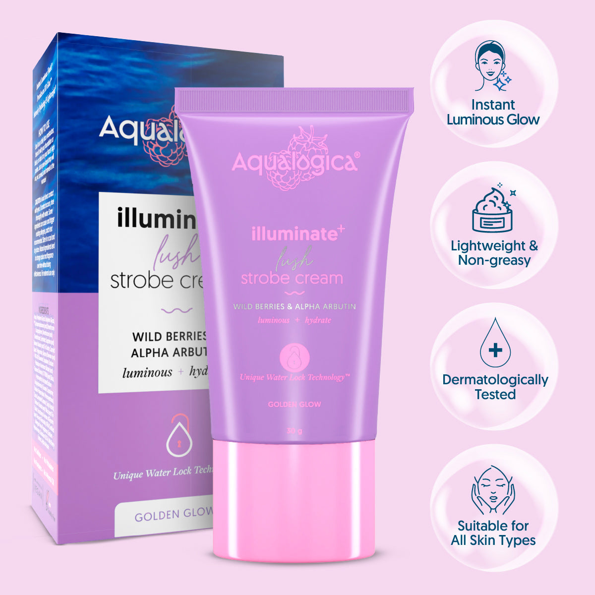 Aqualogica Illuminate+ Lush Strobe Cream - 30g