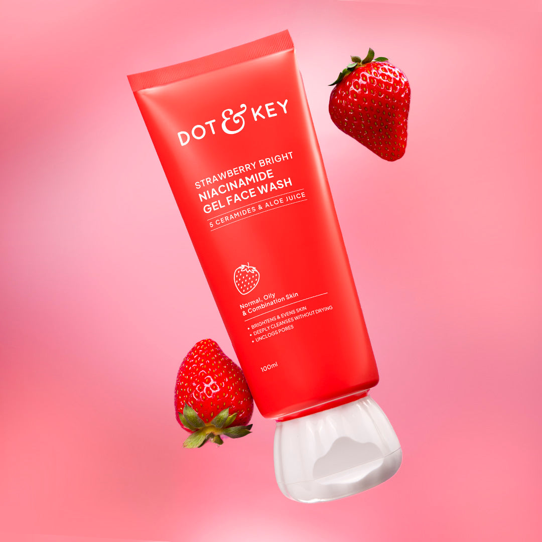 Dot & Key Strawberry Bright Niacinamide Gel Face Wash - 100ml