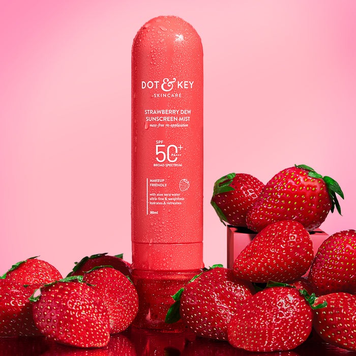 Dot & Key Strawberry Dew Sunscreen Face Mist SPF 50+ PA+++ - 80ml