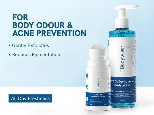 Be Bodywise Flora Underarm Roll On + Salicylic Acid Body Wash