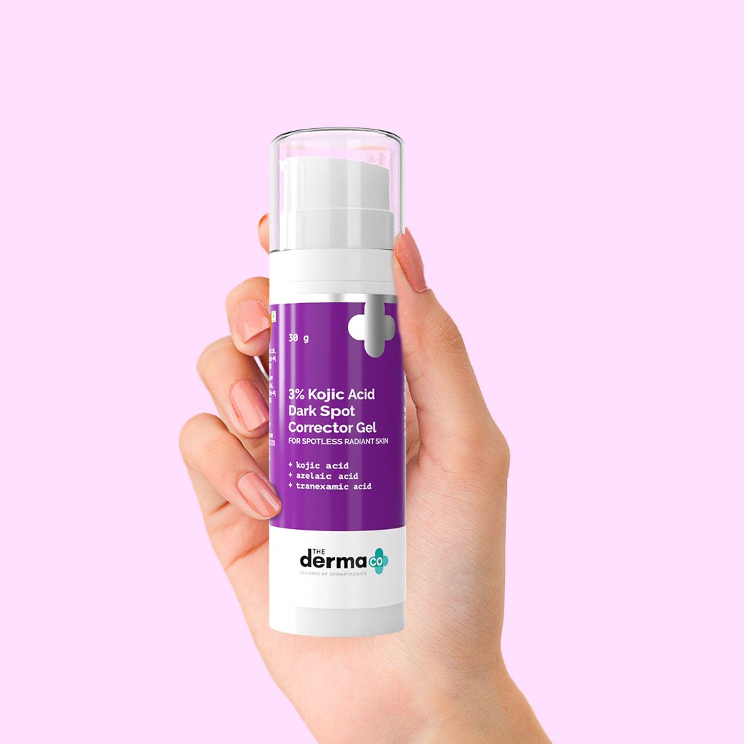 Derma Co 3% Kojic Acid Dark Spot Corrector Gel with Azelaic & Tranexamic Acid - 30g
