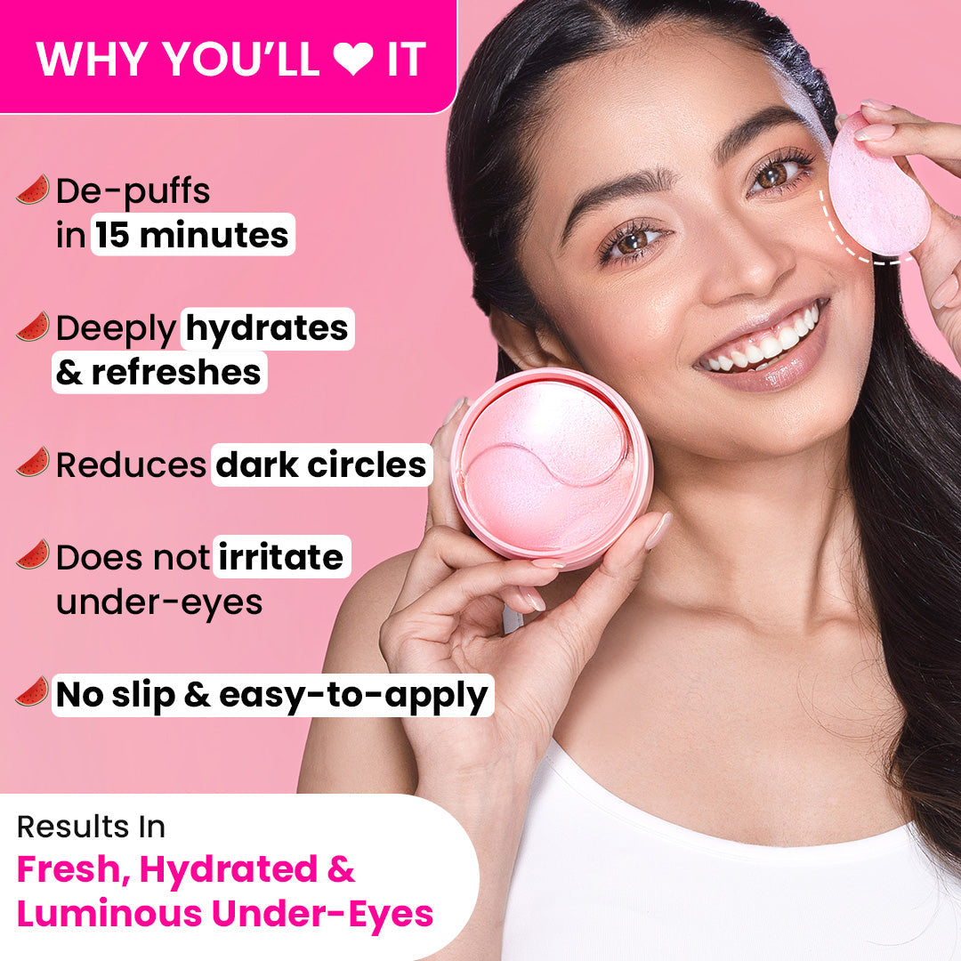 Dot & Key Watermelon Hydrogel Under-eye Patches - 30 Pairs