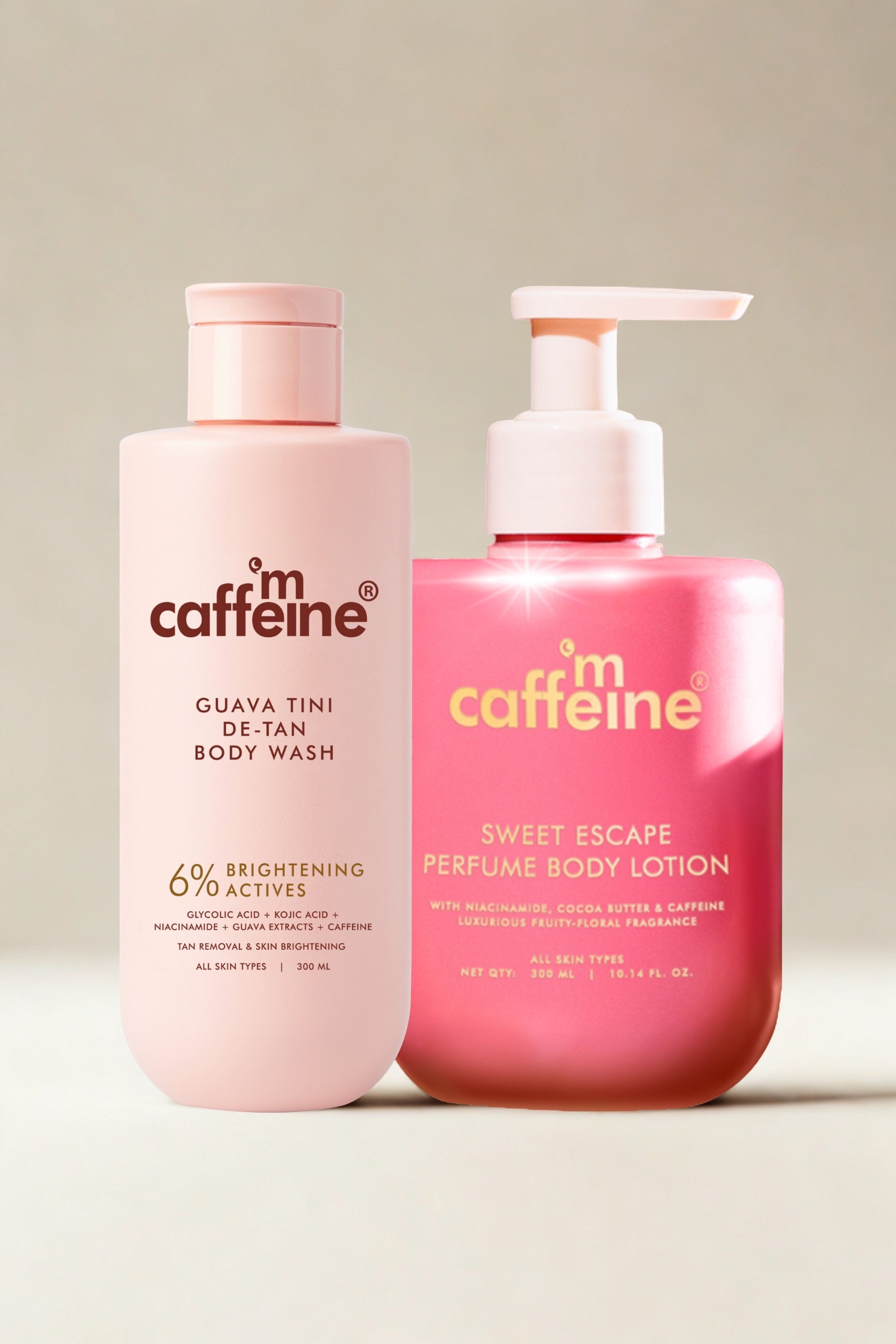 mCaffeine Pink Glow Set
