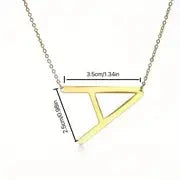 Salty Chic Alphabet Golden Necklace