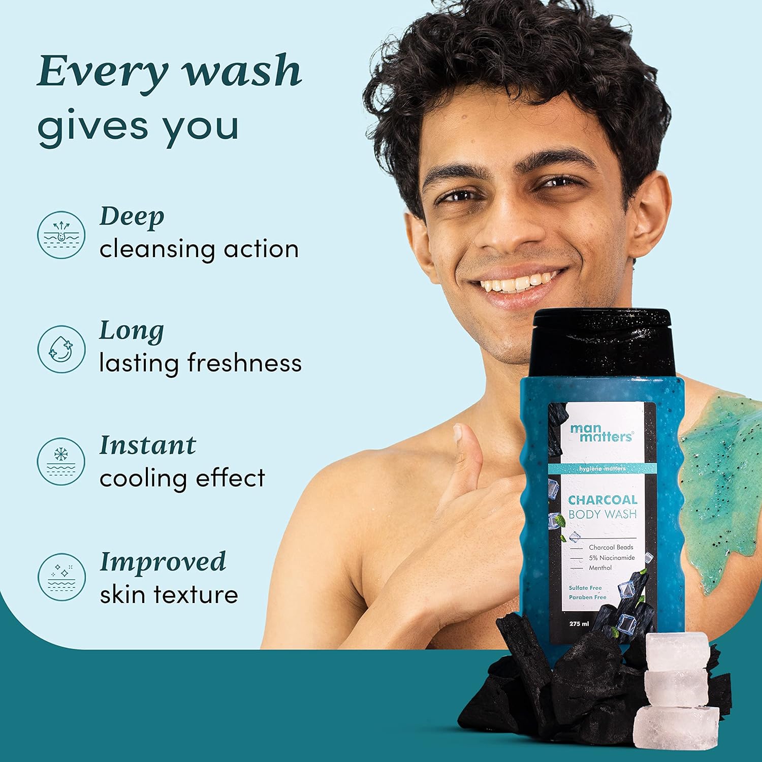 Man Matters Charcoal Body Wash (250 ml)