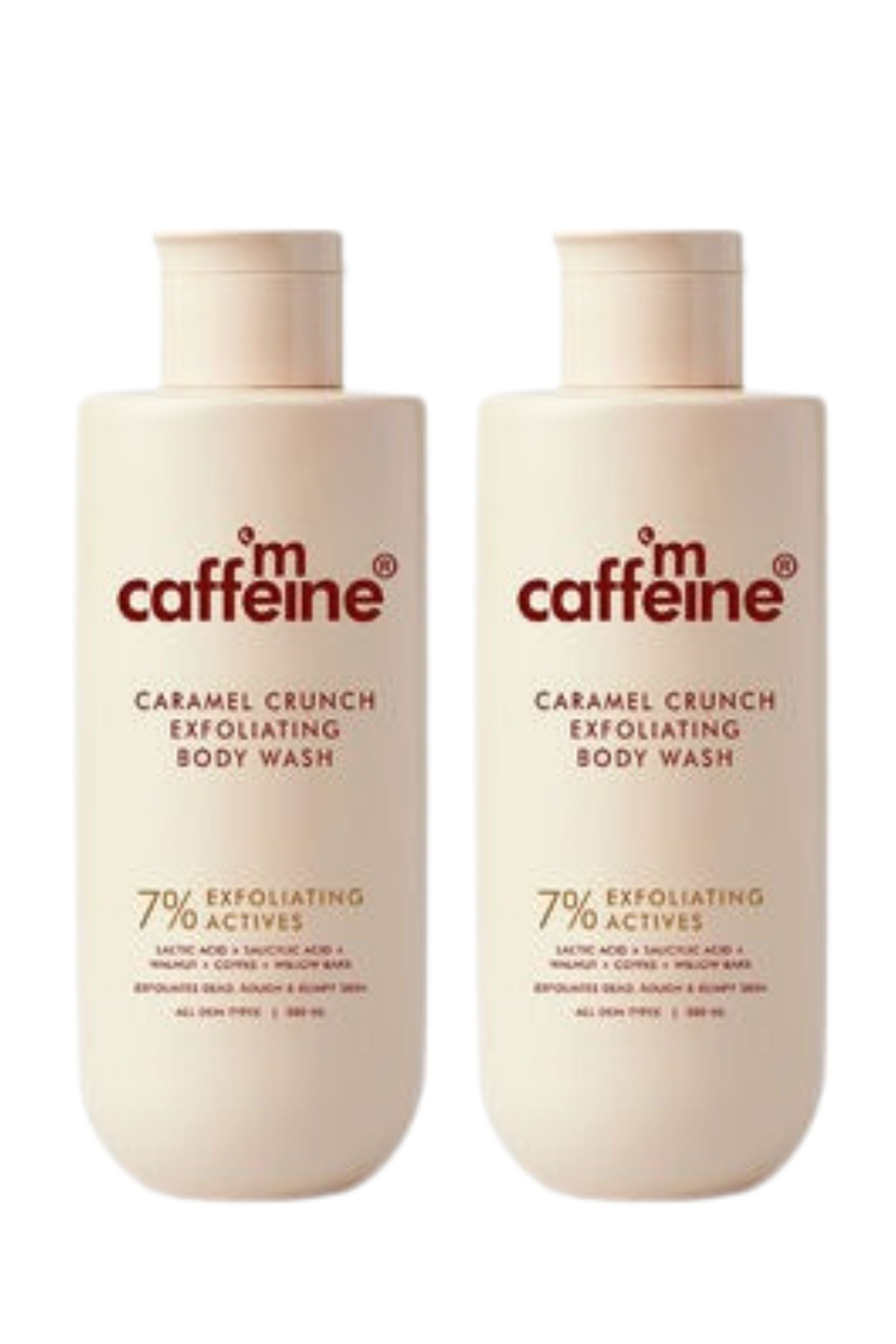 mCaffeine Exfoliating Caramel Crunch Body Wash x2 (combo)