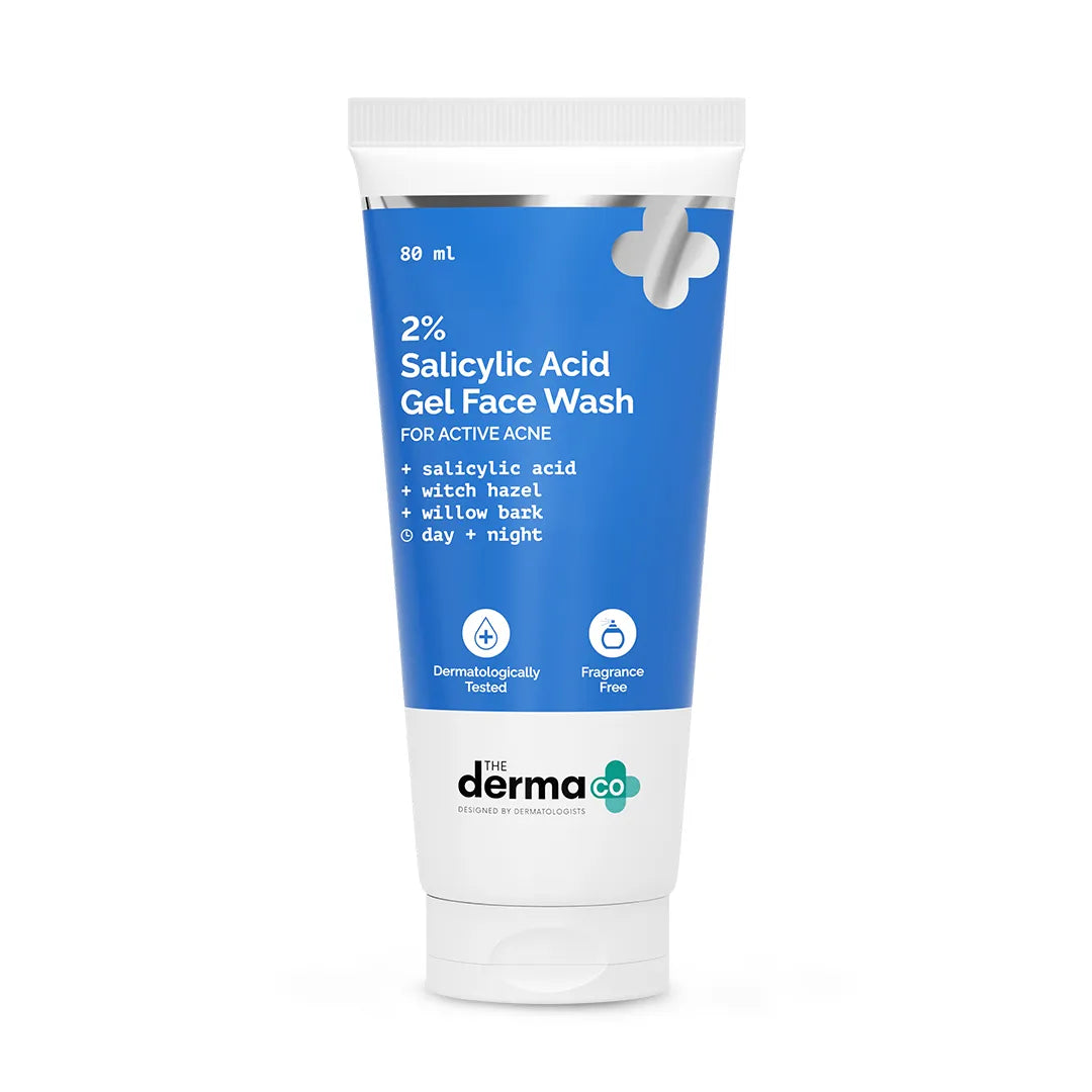 Derma Co 2% Salicylic Acid Gel Face Wash with Salicylic Acid & Witch Hazel