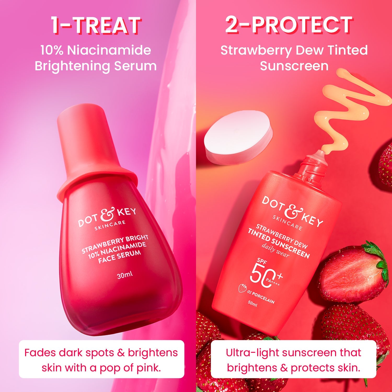 Dot & Key Strawberry + Niacinamide Bright Skin Duo - 80ml