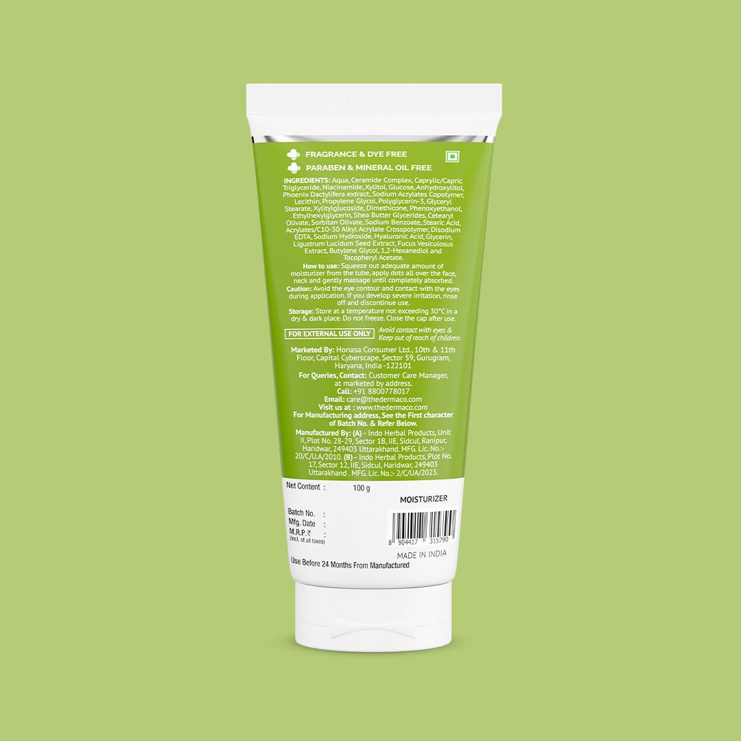 Derma Co 4% Ceramide Barrier Repair Moisturizer with Ceramide, Niacinamide, and Oxylance