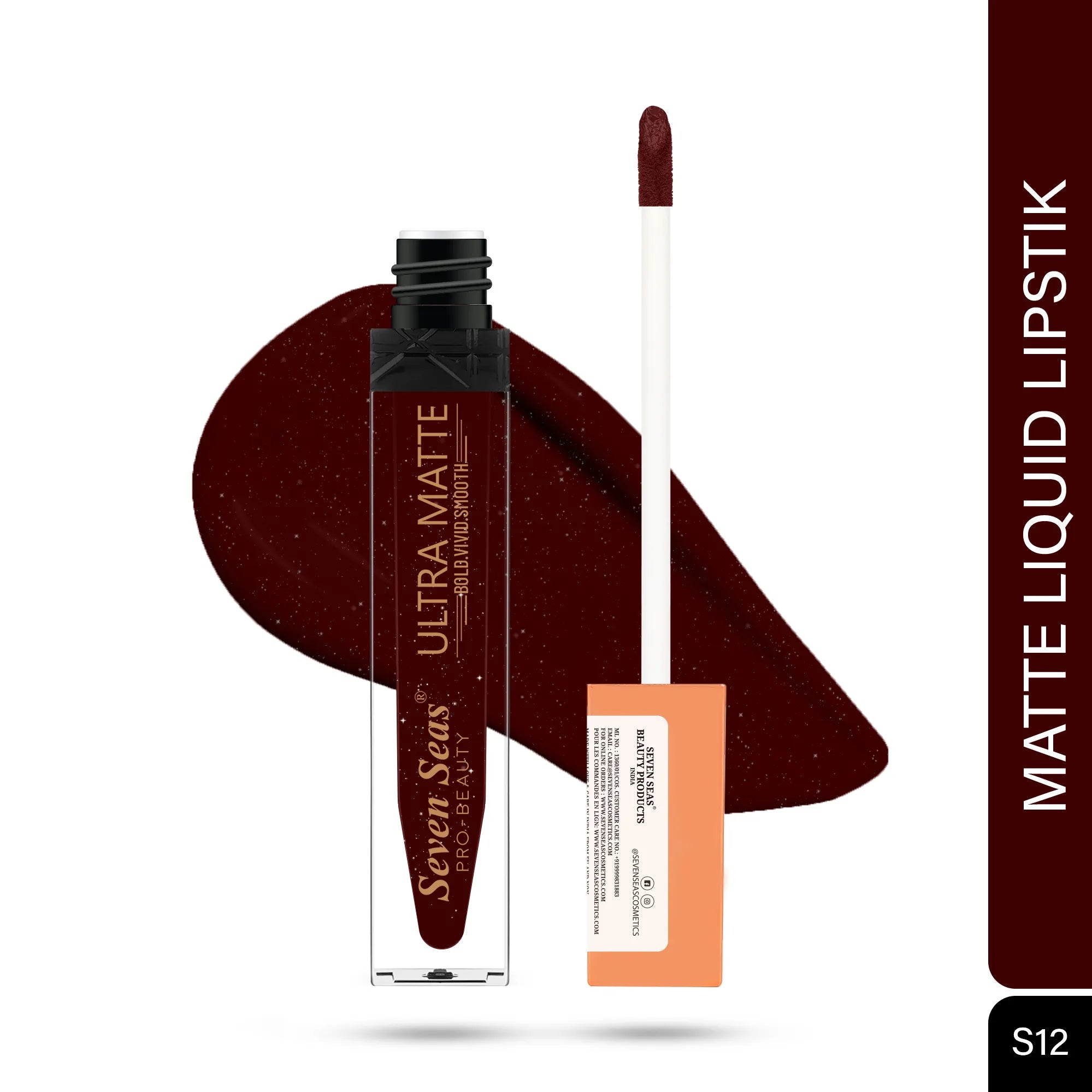 Seven Seas Shade-S12 - Ultra Matte Liquid Lipstick